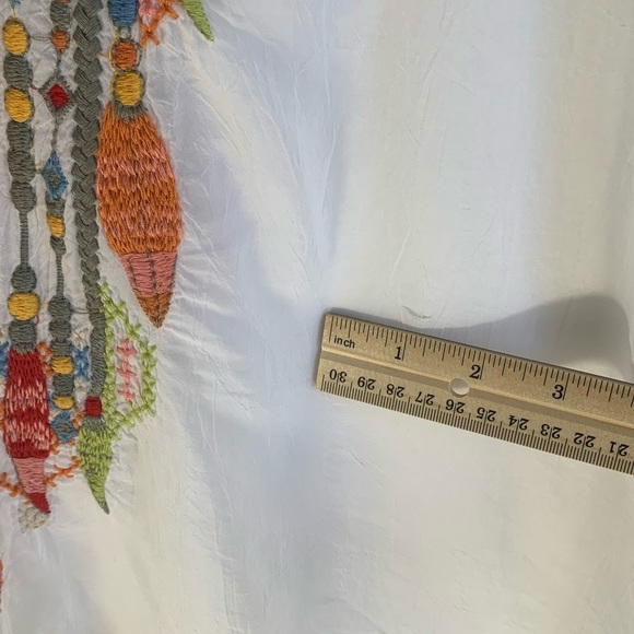 JOHNNY WAS Flower Spirit White Tunic XS - Picture 6 of 6